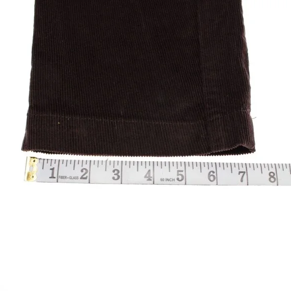 Rag & Bone NWT Leyton Casual Corduroy Pants Size 2 US Solid Brown Cotton Blend
